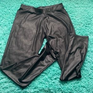 thin leather like pants